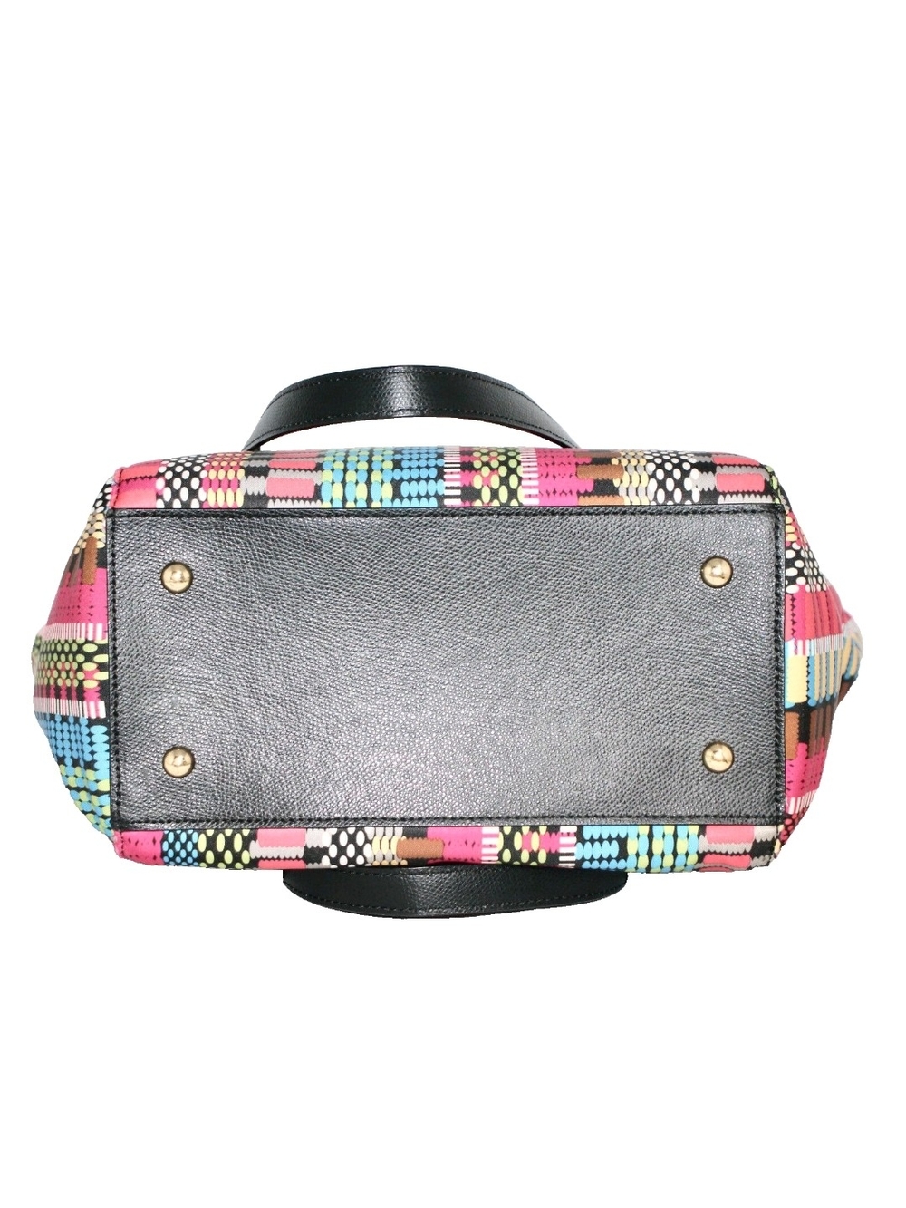 VERA BRADLEY Ella Zip Tote in Cha Cha Bright Multicolor Geometric Print NWOT - Picture 4 of 7